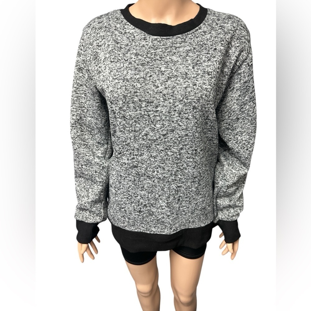 F3 - EC -Cozy Heathered Gray Sweater